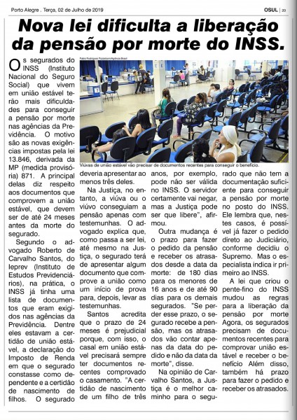 Nova lei dificulta a liberacao da pensao por morte do INSS