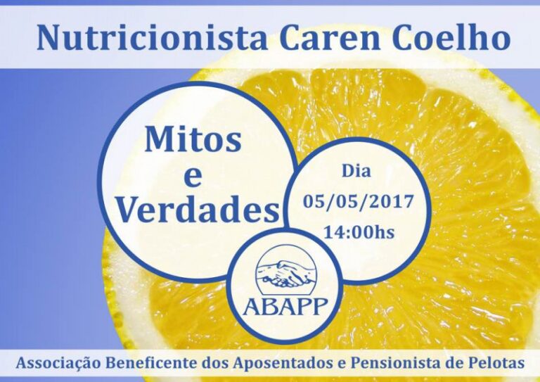 Palestra Nutricionista Caren Coelho Mitos e Verdades