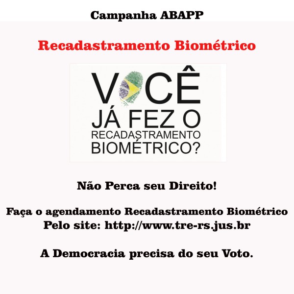 Recadastramento Biometrico