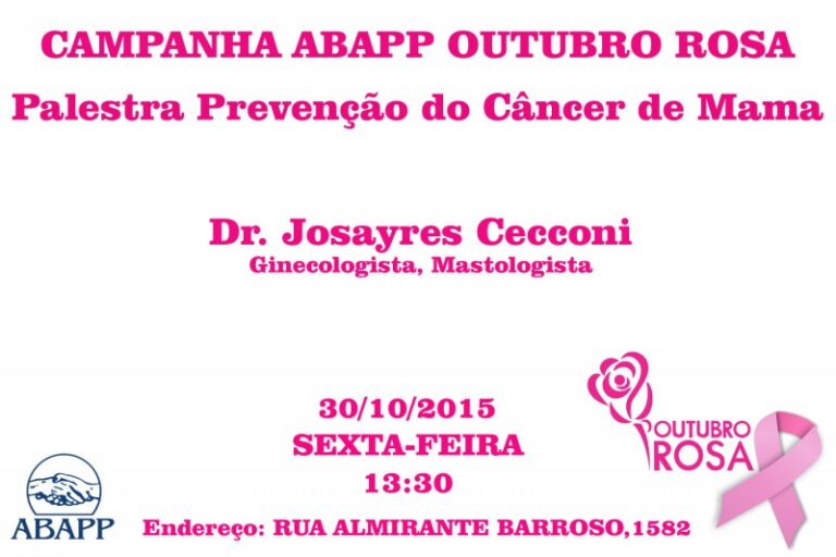 palestra prevencao do cancer de mama
